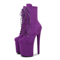 Suede Seduction Platform Boots