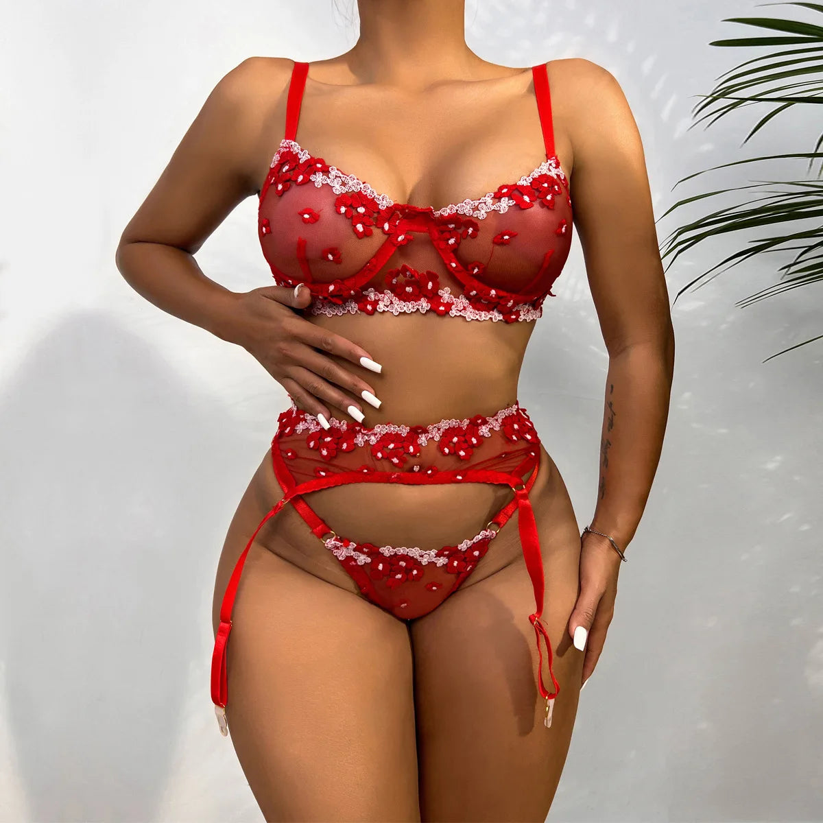 Floral Fantasy Lace Set