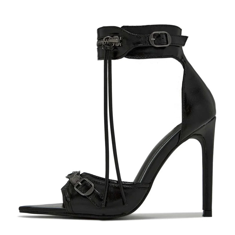 Rivet Rebel Stiletto Sandals